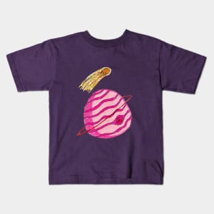 Comet Flyby Jupiter Kids T-Shirt